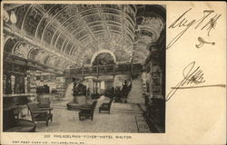 Foyer, Hotel Walton Postcard