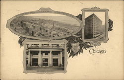 Scenes of Chicago Postcard