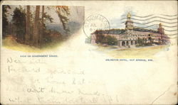 Arlington Hotel & View on Government Drives Postcard