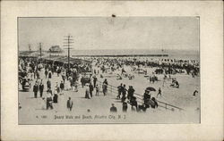 Board Walk and Beach Postcard