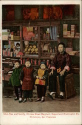 Chin Kee and Family San Francisco, CA Postcard Postcard