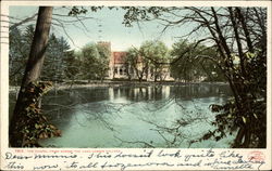 The Chapel from Across the Lake, Vassar College Postcard