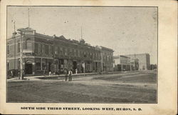 South Side Third Street, Looking West Postcard