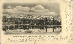 Wasatch Mountains from Liberty Park Salt Lake City, UT Postcard Postcard