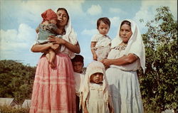 Maya Indian Women and Children Postcard