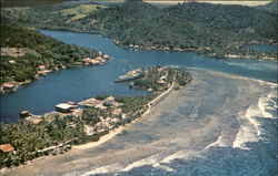 Tranquil Yacht Harbor Oak Ridge, Honduras Central America Postcard Postcard