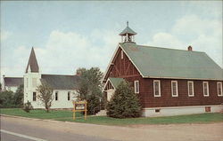 Methodist Church and St. James Catholic Church Postcard