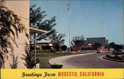 Thomas Downey High School Modesto, CA Postcard Postcard