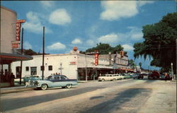 Seventh Street, The Main Street and Business Section Postcard