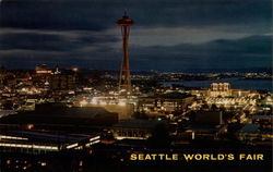 Seattle World's Fair from Queen Anne Hill Washington Postcard Postcard