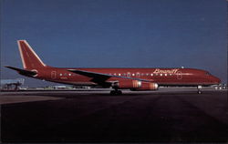 Braniff International McDonnell Douglas DC-8-62 Postcard