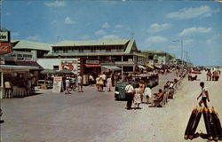 Boardwalk at Ocean City Maryland Postcard Postcard