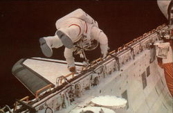 Astronaut F. Story Musgrave: Extravehicular Activity Space & Rockets Postcard Postcard