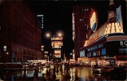 Times Square at Night New York, NY Postcard Postcard