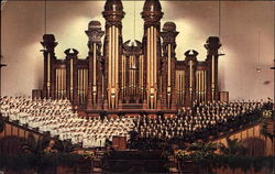 World-Famous Choir and Organ Postcard