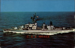 U. S. S. Moale Navy Postcard Postcard