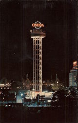 Oneida Tower at Night Postcard