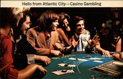 Casino Gambling Postcard