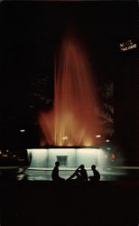 Perry Square Electric Fountain Erie, PA Postcard Postcard