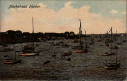 Marblehead Harbor Postcard