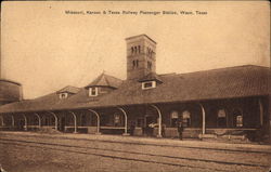 Missouri, Kansas & Texas Railway Passenger Station Waco, TX Postcard Postcard