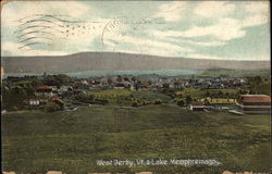 Lake Memphremagog West Derby, VT Postcard Postcard