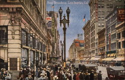 Busy Broadway Postcard