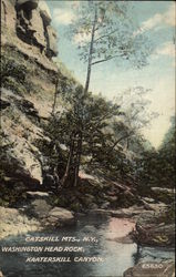 Washington Head Rock, Kaaterskill Canyon Hunter, NY Postcard Postcard