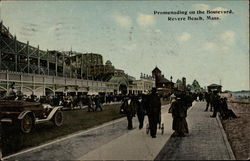 PRomenading on the Boulevard Postcard