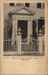 Side Door, Francis Boardman House Postcard