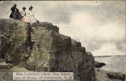 Miss Underhill's Chair, Star Island, Isles of Shoals Postcard