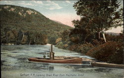 Looking Down River from Mechanic Street Postcard