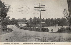 Town View from Sanbornton Side Winnisquam, NH Postcard Postcard