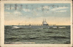 Uncle Sam's Biggest Submarine Postcard