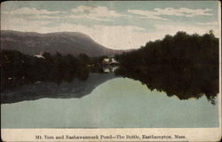 Mt. Tom and Nashawannuck Pond - The Bottle Easthampton, MA Postcard Postcard