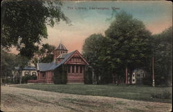 The Library Easthampton, MA Postcard Postcard