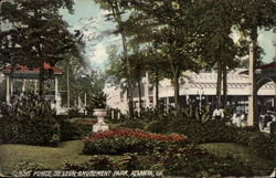 Ponce de Leon Amusement Park Atlanta, GA Postcard Postcard