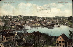 View of Harbor Norwich, CT Postcard Postcard