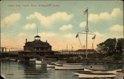 Park City Yacht Club Bridgeport, CT Postcard Postcard