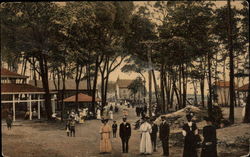 View of Lighthouse Point New Haven, CT Postcard Postcard