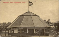 Carrousel, Lake Compounce Bristol, CT Postcard Postcard