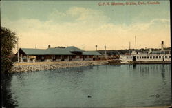 C.P.R. Station Orillia, ON Canada Ontario Postcard Postcard