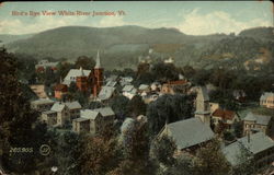 Bird's Eye View White River Junction, VT Postcard Postcard