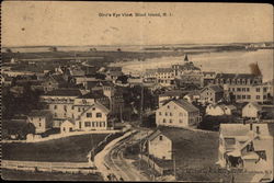 Bird's Eye View of Block Island Postcard