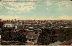 Bird's-eye View of Providence from Prospect Terrace Postcard