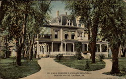 Dr. Paul Correll's Private Hospital, North 14th St Easton, PA Postcard Postcard