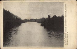 Nashua River above Runnell's Bridge Hollis, NH Postcard Postcard