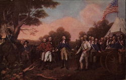 Surrender of Burgoyne Art Postcard Postcard