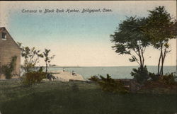 Entrance to Black Rock Harbor Postcard