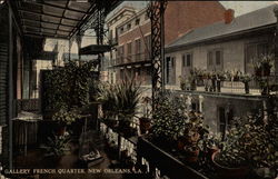 Gallery French Quarter New Orleans, LA Postcard Postcard